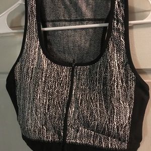 Buffbunny Jacquard ZIP Crop top Sports bra